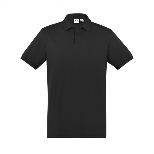 Black Mens City Polos